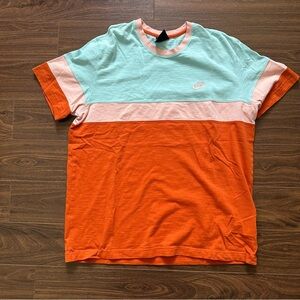 Nike Vibrant Orange and Green Short Sleeve Tees